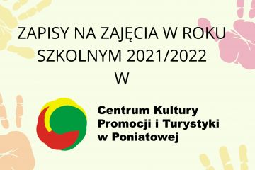 baner ogłaszający zapisy do CKPiT na zajęcia w roku szkolnym 2021/2022