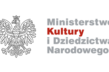 logo ,,Ministerstwo Kultury i Dziedzictwa Narodowego", grafika orła