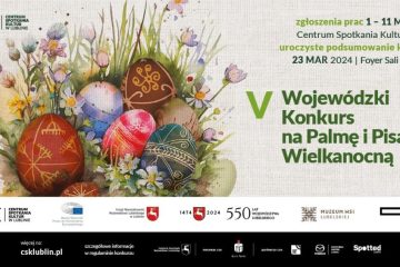 Grafika z malowanymi pisankami, V Wojewódzki konkurs na palmę i pisankę wielkanocną